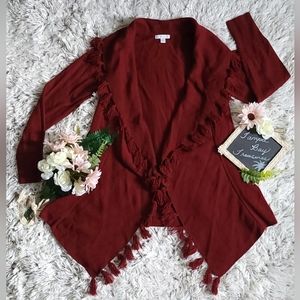 New York & Company Tassle Cardigan